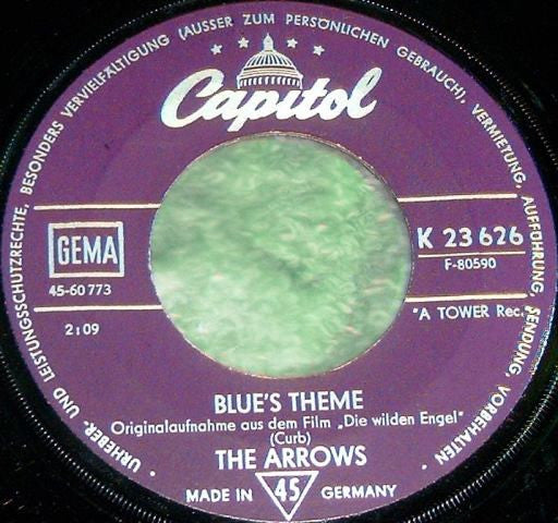 Davie Allan & The Arrows : Theme From The Wild Angels / Blue's Theme (7", Single)