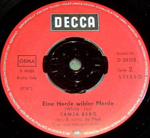 Tanja Berg : Wann Kommt Er Zu Mir (7", Single)