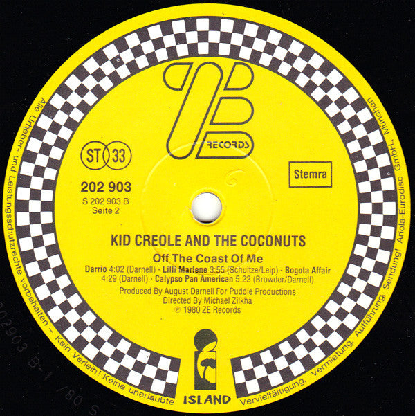 Kid Creole And The Coconuts : Off The Coast Of Me (LP, Album)