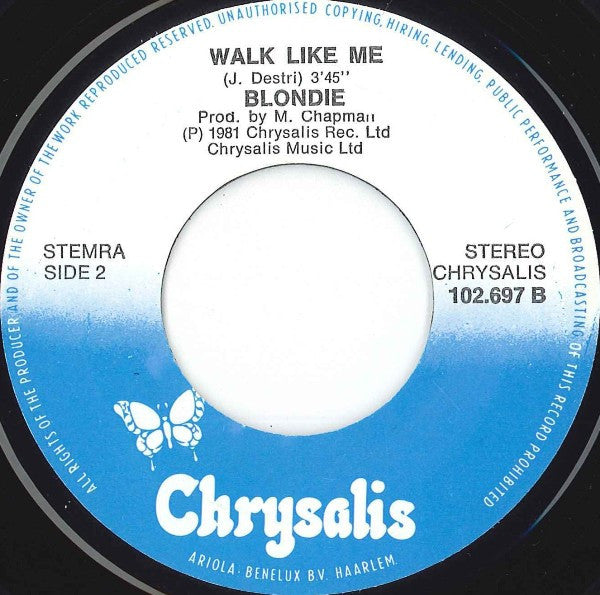 Blondie : Rapture (7", Single)