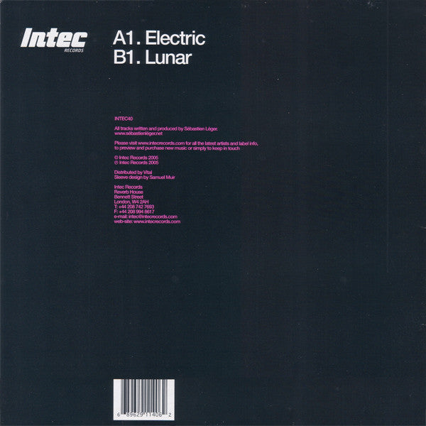Sébastien Léger : Electric EP (12", EP)