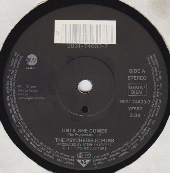 The Psychedelic Furs : Until She Comes (7")