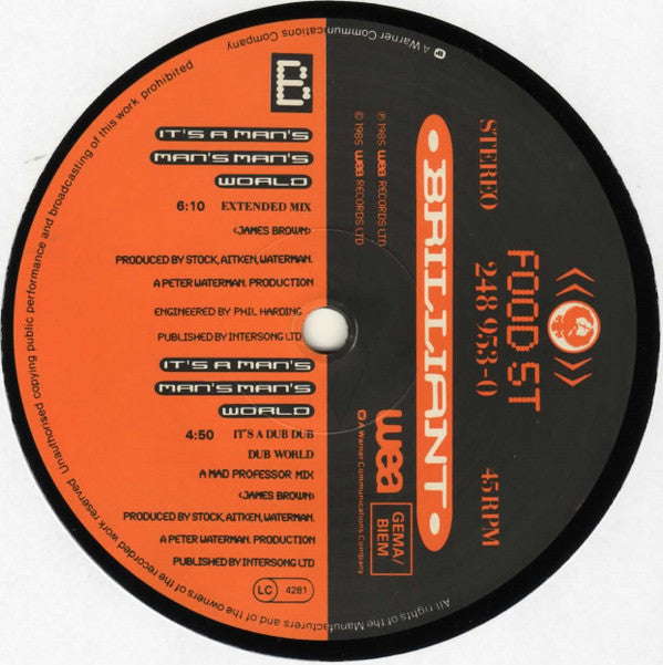 Brilliant : It's A Man's Man's Man's World (12")