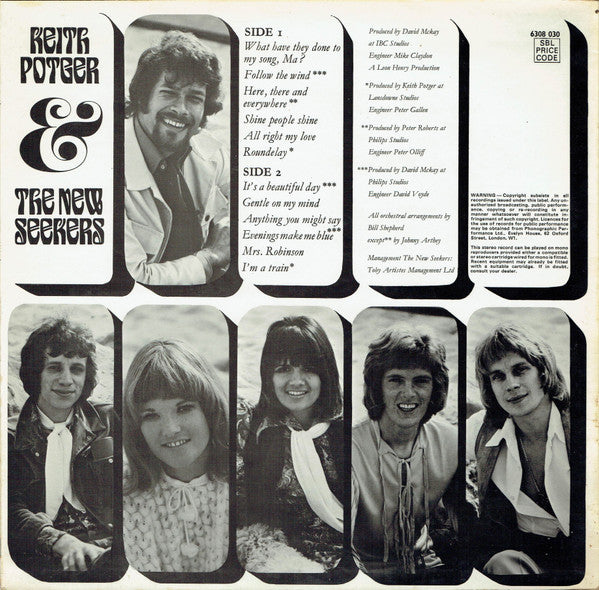 Keith Potger & The New Seekers : Keith Potger & The New Seekers (LP, Album)