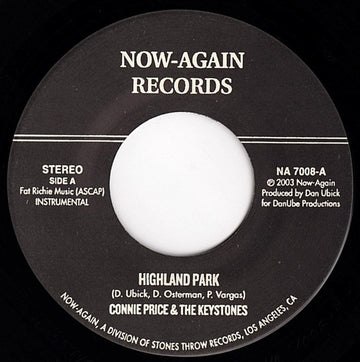 Connie Price & The Keystones : Highland Park (7")