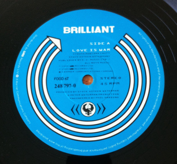 Brilliant : Love Is War (12", Single)