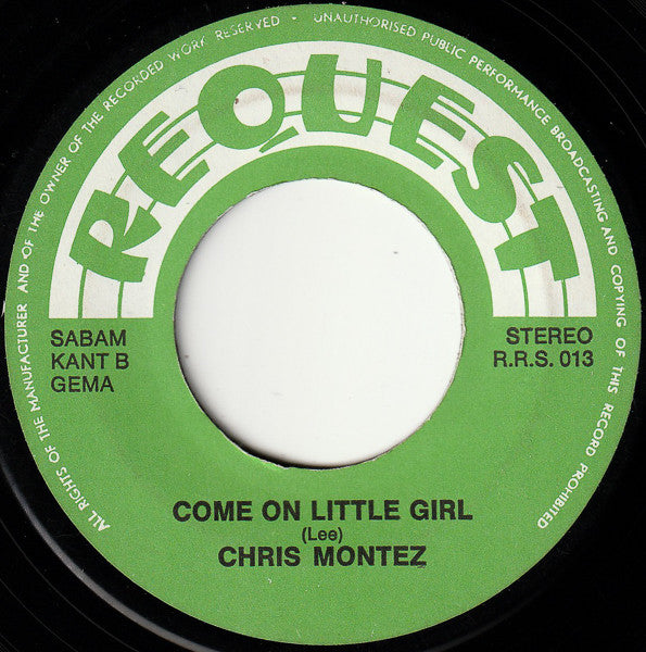 Chris Montez : Rock 'N Blues / Come On Little Girl (7", Single)