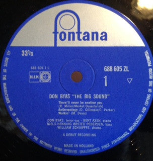Don Byas : Don Byas' 30th Anniversary Album (LP, Album)