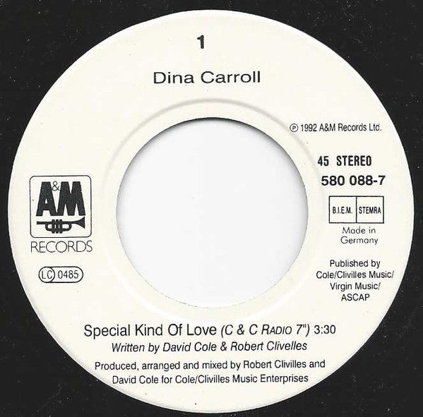 Dina Carroll : Special Kind Of Love (7", Single)