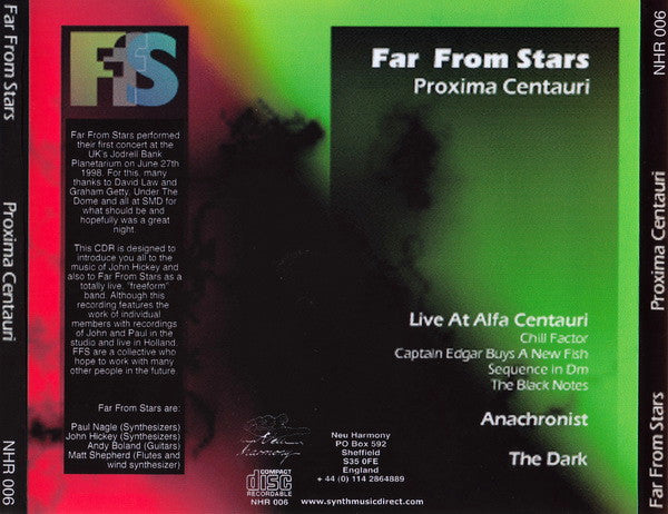 Far From Stars : Proxima Centauri (CDr, Album)