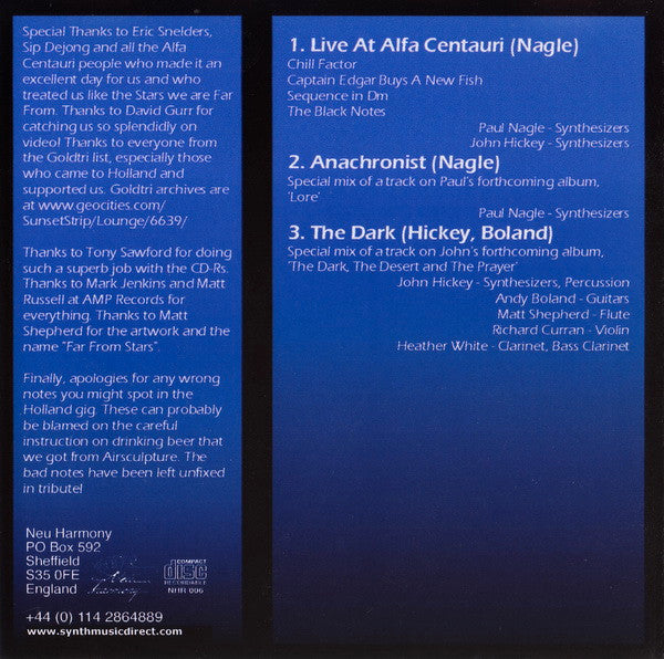 Far From Stars : Proxima Centauri (CDr, Album)