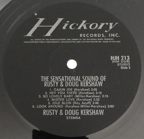Rusty & Doug Kershaw : The Sensational Sound Of Rusty And Doug Kershaw (LP, Comp)