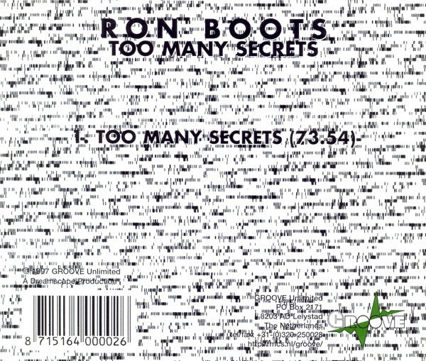Ron Boots : Too Many Secrets (CD, Album)