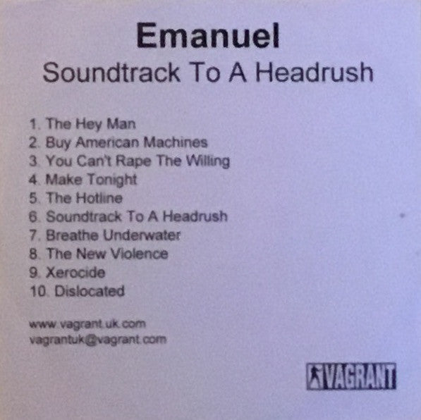 Emanuel (8) : Soundtrack To A Headrush  (CDr, Album, Promo)