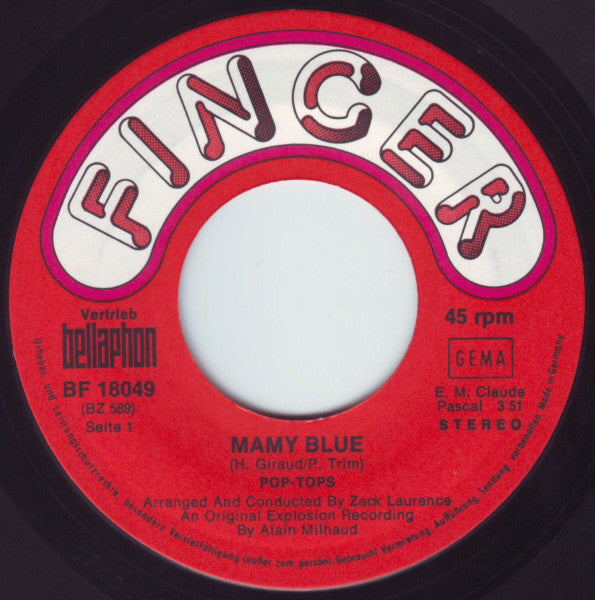 Pop Tops* : Mamy Blue (7", Single)