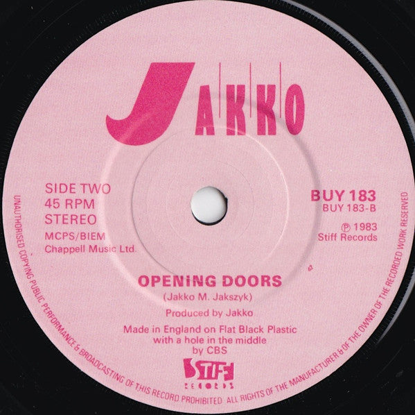 Jakko : Dangerous Dreams (7", Single)