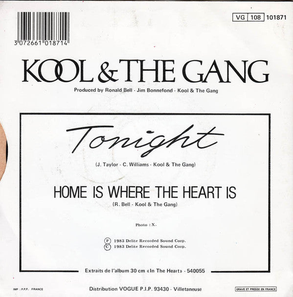 Kool & The Gang : Tonight (7", Single)