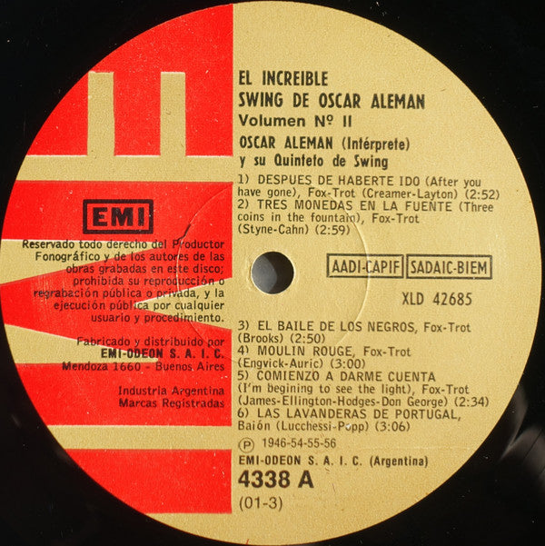 Oscar Aleman : El Increible Swing De Oscar Aleman Vol. 2 (LP, Comp)