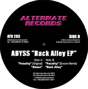 Abyss (3) : Back Alley EP (12")