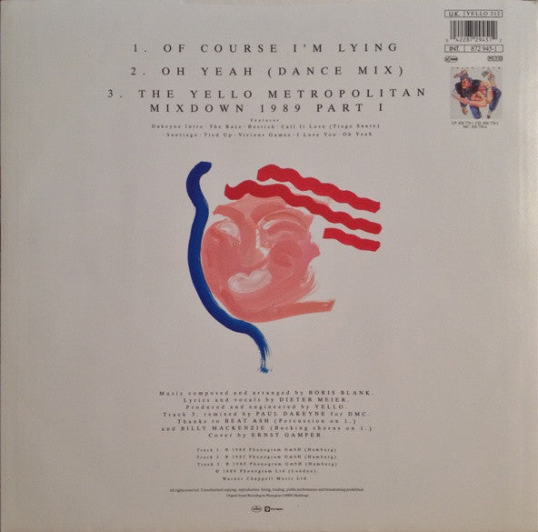 Yello : Of Course I'm Lying (12", Single)