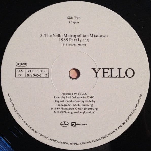 Yello : Of Course I'm Lying (12", Single)