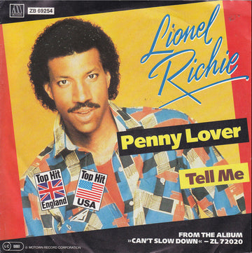 Lionel Richie : Penny Lover (7", Single)