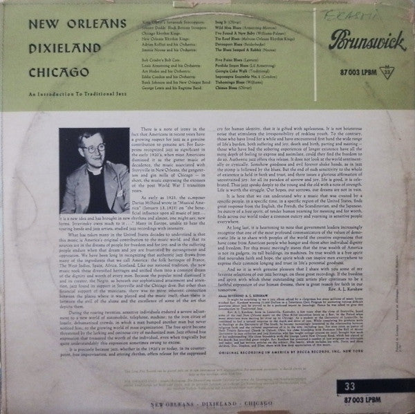Various : New Orleans - Dixieland - Chicago (LP, Comp, Mono, Gat)