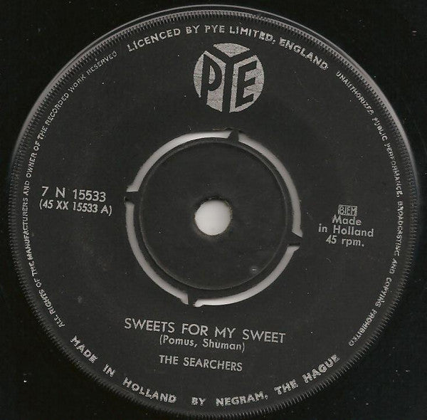 The Searchers : Sweets For My Sweet / 	It's All Been A Dream (7", Single)