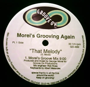 George Morel : Morel's Grooving Again (Part 1) (12")