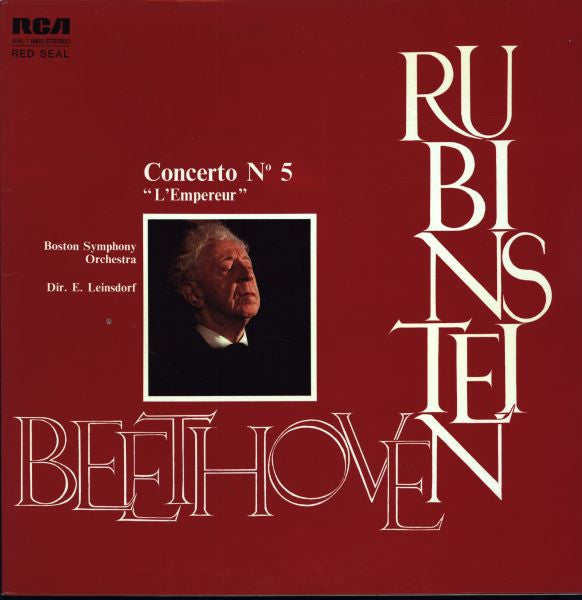 Ludwig van Beethoven, Arthur Rubinstein, Boston Symphony Orchestra, Erich Leinsdorf : Concerto No. 5 (Emperor) (LP, Album)