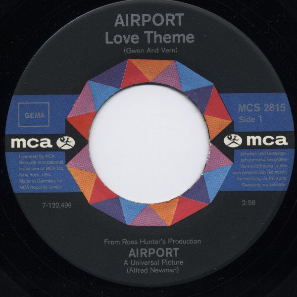 Vinnie Bell : Airport Love Theme (7", Single)