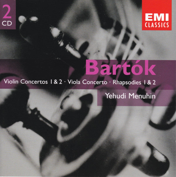 Béla Bartók - Yehudi Menuhin : Violin Concertos 1 & 2 · Viola Concerto · Rhapsodies 1 & 2 (2xCD, Comp)