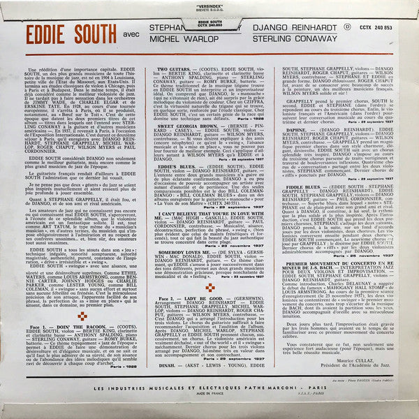 Eddie South : Eddie South (LP, Comp)