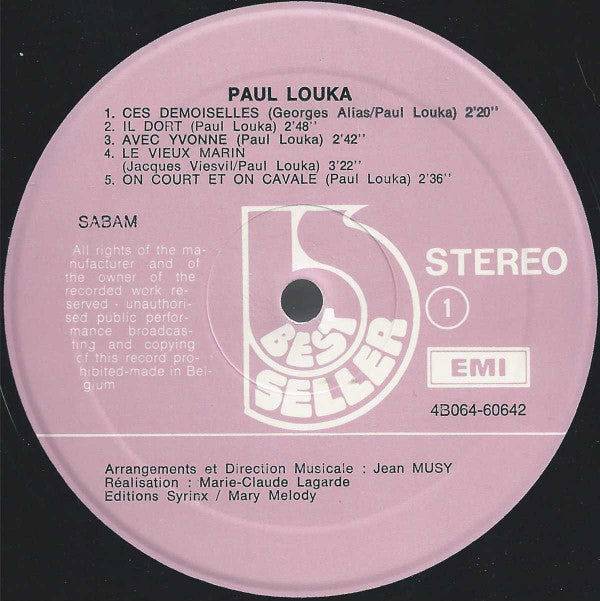 Paul Louka : Ces Demoiselles (LP, Album, Gat)