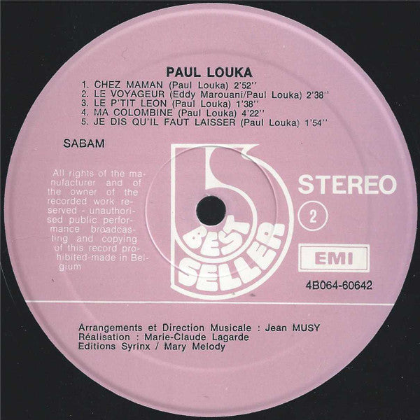 Paul Louka : Ces Demoiselles (LP, Album, Gat)