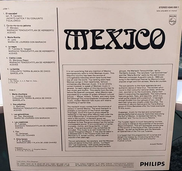 Various : Mexico (LP, Comp, Mono)