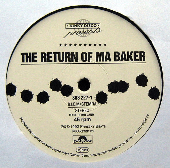 Kinky Disco : The Return Of Ma Baker (12")