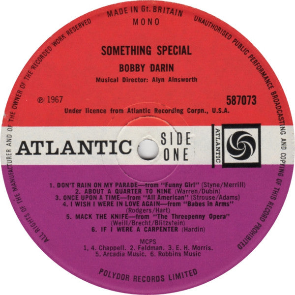 Bobby Darin : Something Special (LP, Mono)