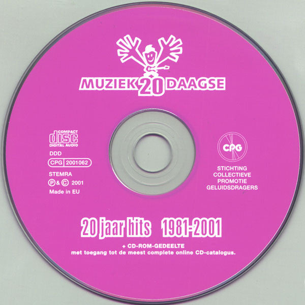 Various : 20 Jaar Hits 1981-2001 (Muziek20Daagse) (CD, Comp, Enh)