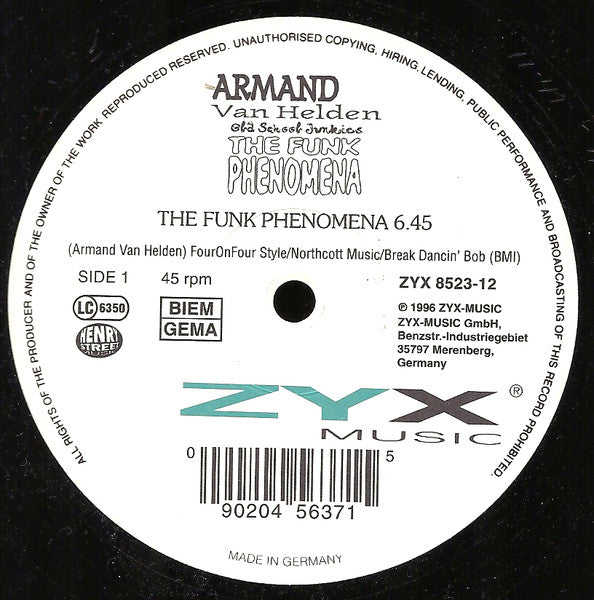 Armand Van Helden Presents Old School Junkies : The Funk Phenomena (12")