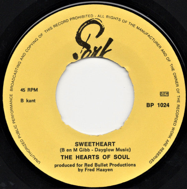 Hearts Of Soul : Fat Jack (7", Single)