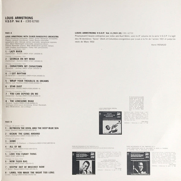 Louis Armstrong : V.S.O.P. Vol. 7/8 (2xLP, Comp, Gat)