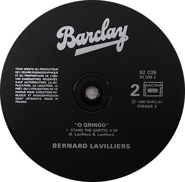 Lavilliers* : O Gringo (LP, Album, Gat + 12")