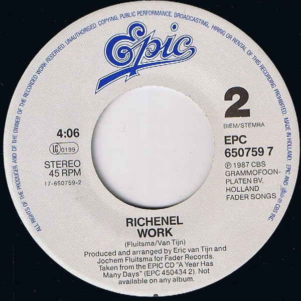 Richenel : Temptation (7", Single)