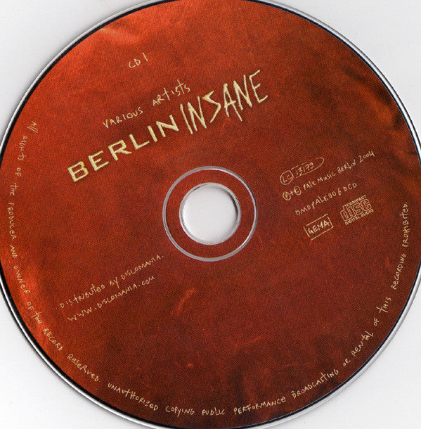 Various : Berlin Insane Vol. 2 (2xCD, Mixed)