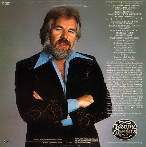 Kenny Rogers : Love Or Something  Like It (LP, Album)