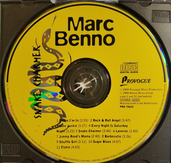 Marc Benno : Snake Charmer (CD, Album)