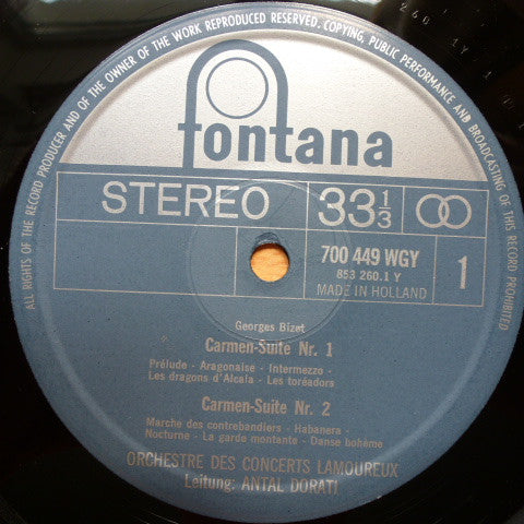 Bizet* : Carmen (Suiten Nr. 1 & 2) - L'Arlésienne (Suiten Nr. 1 & 2) (LP)