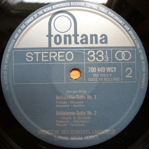Bizet* : Carmen (Suiten Nr. 1 & 2) - L'Arlésienne (Suiten Nr. 1 & 2) (LP)