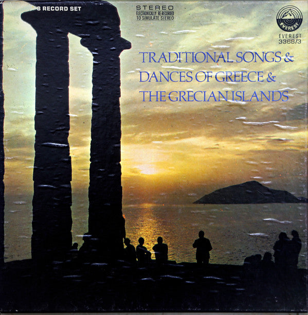 Various : Traditional Songs & Dances Of Greece & The Grecian Islands (3xLP, Comp, Box)